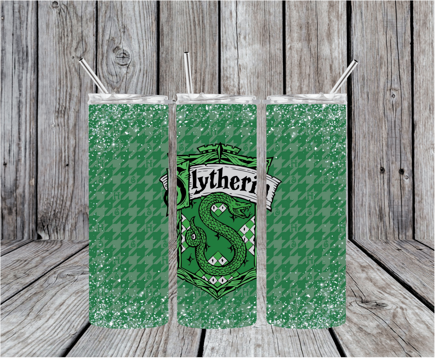 Slytherin Crest Houndstooth