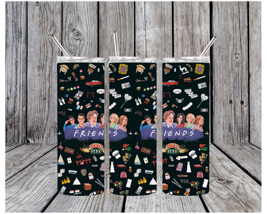 Friends TV Show Spot the Difference Puzzle – Fun Cartoon Poster for Fans